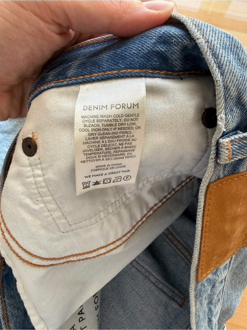 Denim Forum Ex Boyfriend High-Rise Distressed Jean Shorts- light blue - Picture 9 of 14
